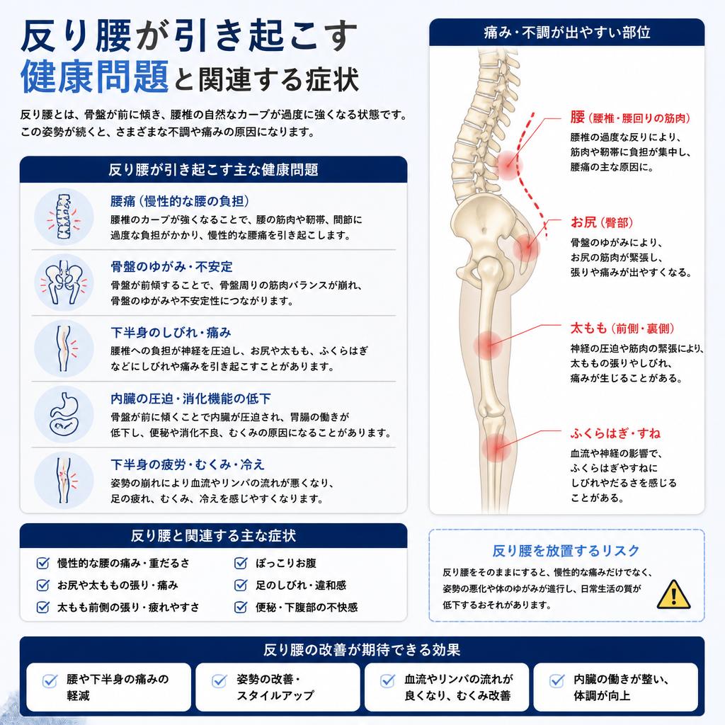 2. 反り腰が与える体調への影響
