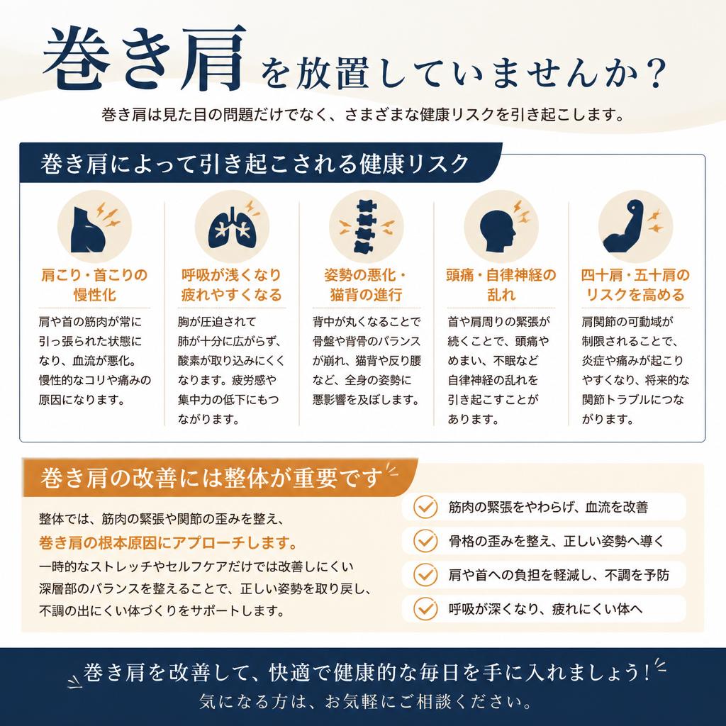4. 巻き肩の悪影響と対策