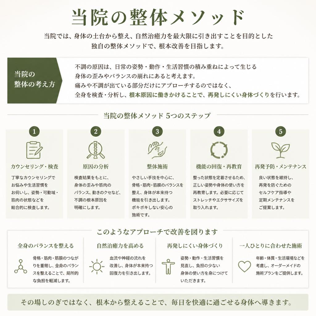 5. 整体による姿勢改善メソッド