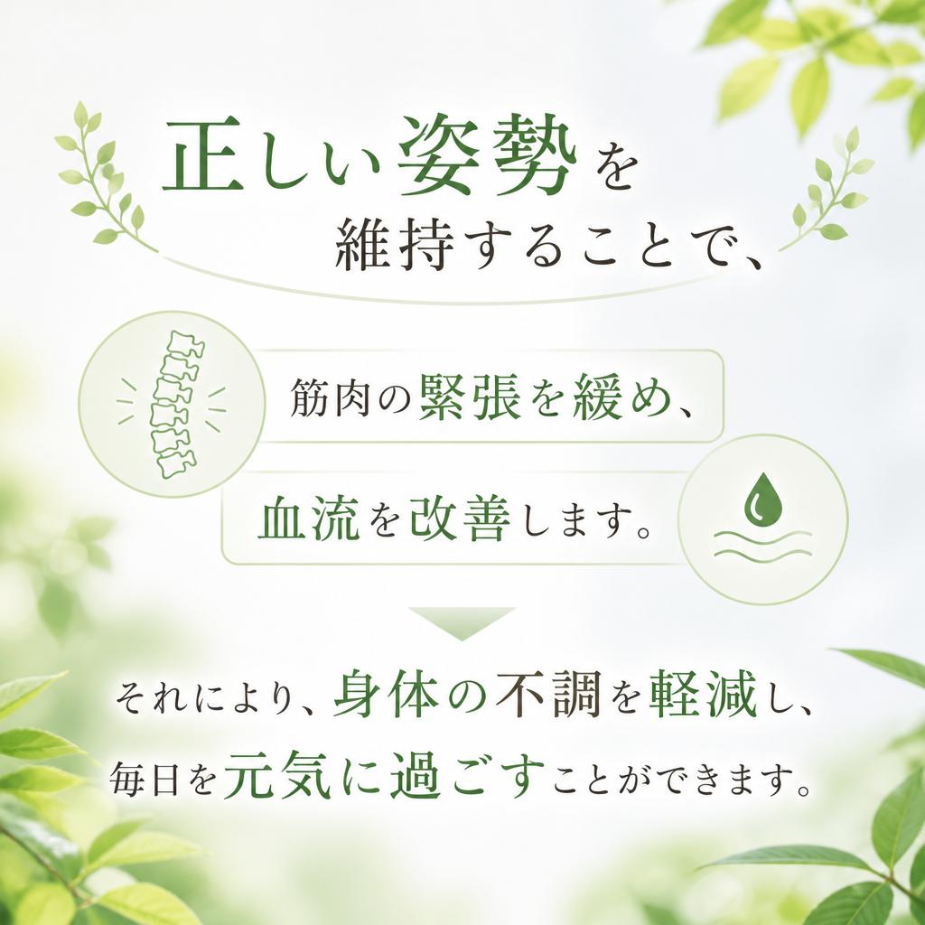 正しい姿勢のメリット