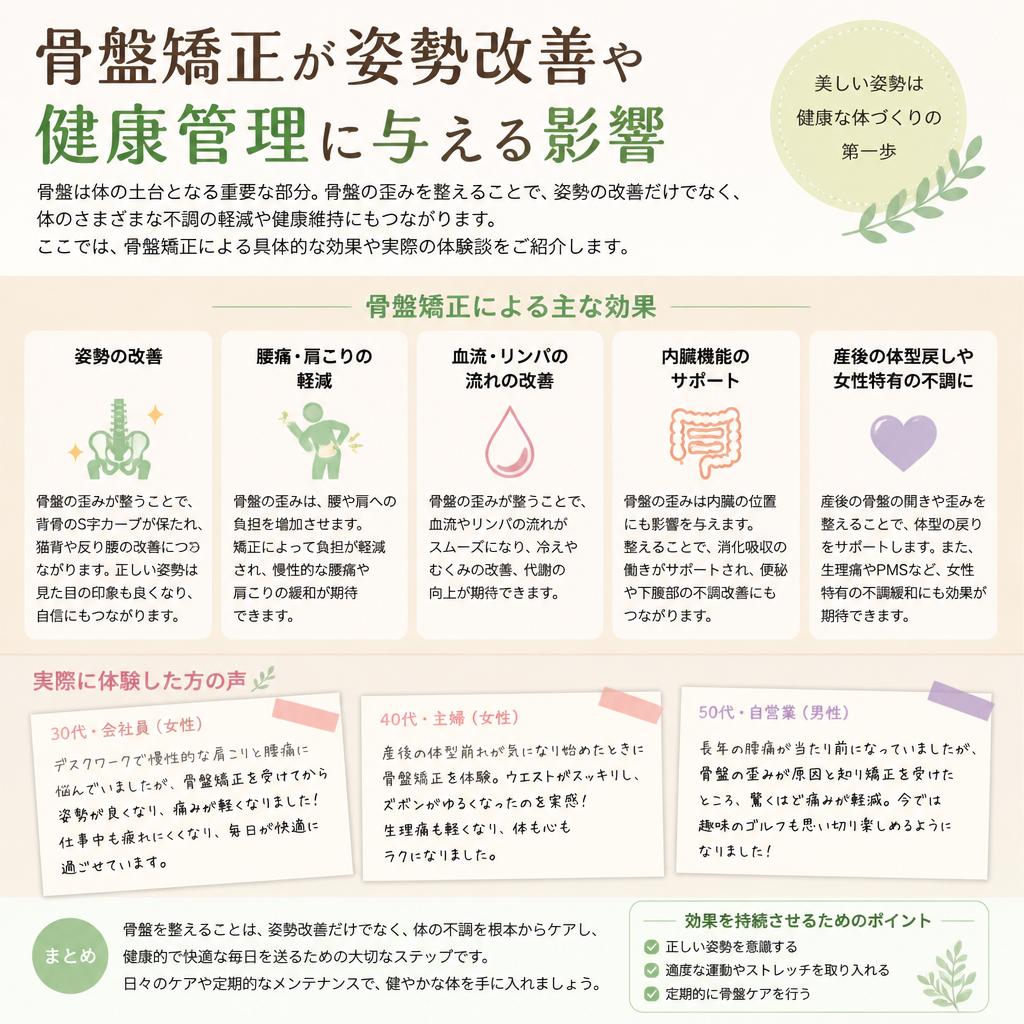 姿勢改善と健康管理
